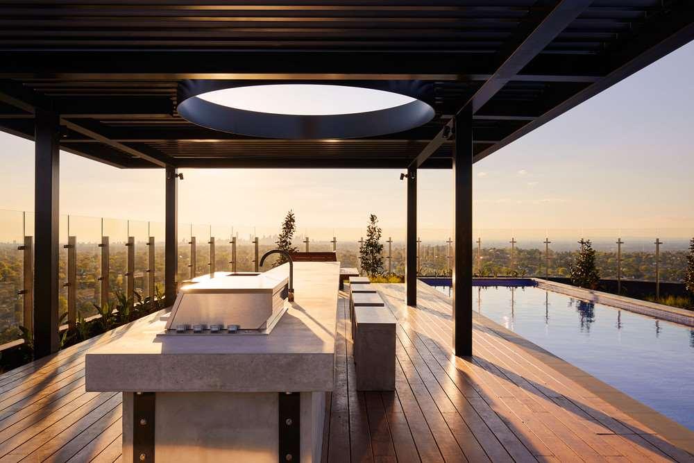 เดอะเชน เมลเบิร์น - อาร์ต ซีรี่ส์ Hotel บ็อกซ์ฮิลล์ สิ่งอำนวยความสะดวก รูปภาพ Skyline Residences rooftop pool
